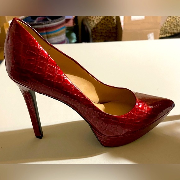 Gianni Bini Shoes Worn Once Gianni Bini Red 5 Heel Offset By 5